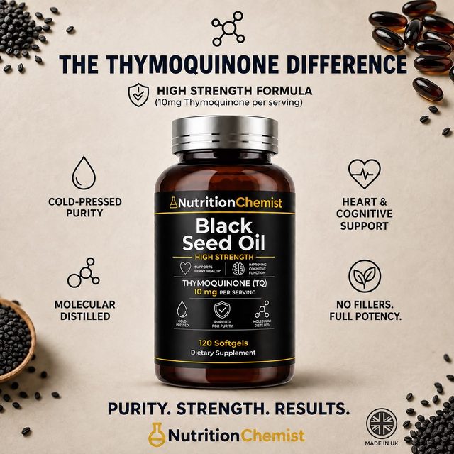 The thymoquinone difference — cold-pressed purity, molecular distillation, no fillers